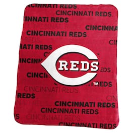 Logo Brands - Cincinnati Reds 50" x 60" Classic Fleece Throw Blanket - Multicolor