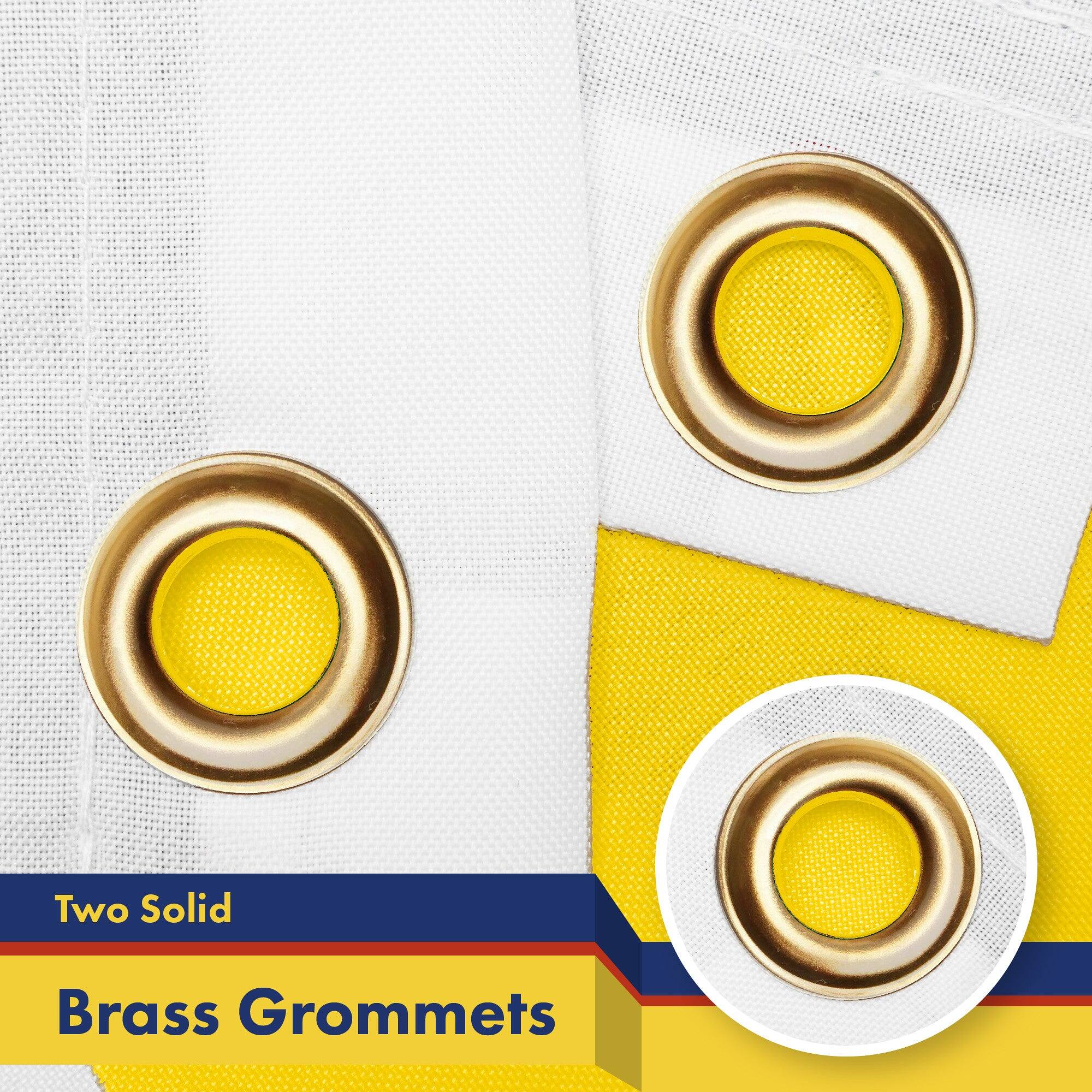 Two Solid Brass Grommets