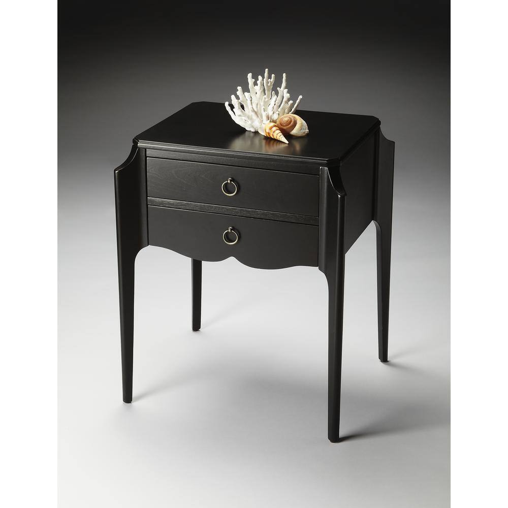 Back. Butler Specialty - Wilshire End Table - Black.