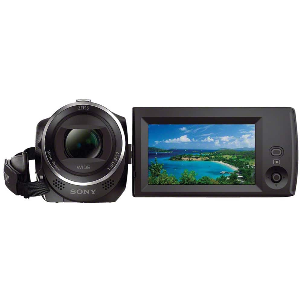 Sony HDR CX405 HD Handycam Bundle + 64GB Card + Battery + Charger