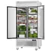 Front. Coolski - Coolski 40 in. 35 cu. ft. Commercial Refrigerator Reach in 2 Door Upright Refrigerator in Stainless Steel - Stainless steel.