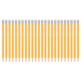 Unique Bargains - 24pcs HB Pencils, Pre-Sharpened Hexagonal Wooden Pencils w/ Eraser for Drawing, Sketching, Writing, Office - Yellow