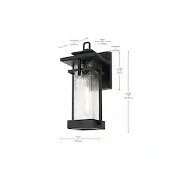 Elegant Lighting - Cambria 7 inch Outdoor Pendant - Black