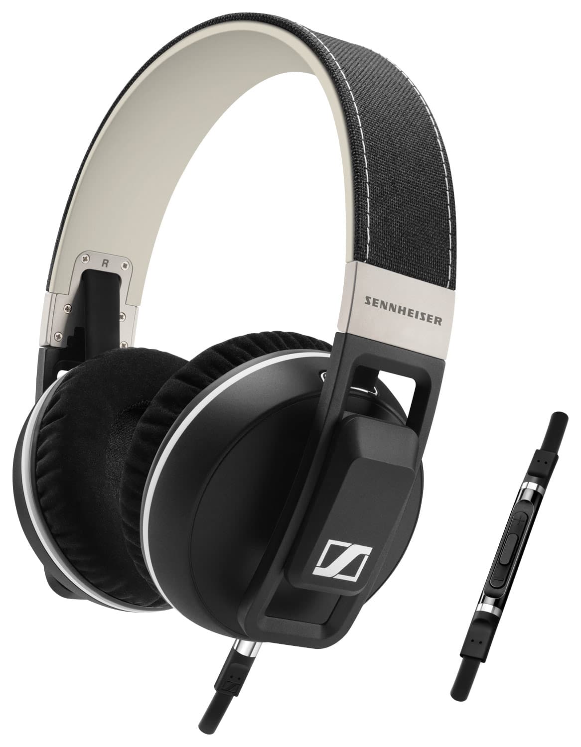 Front. Sennheiser - URBANITE XL Over-the-Ear Headphones - Black.