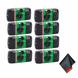 Fujifilm - 4xFUJIFILM QuickSnap Flash 400 Disposable Camera (27 Exposures, 2-Pack), Bundle