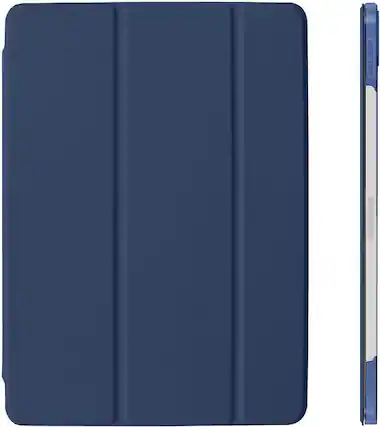 Front. DuraSafe Cases - iPad Air 5th/4th Gen 10.9" 2022/2020 Tri-Fold Protective Case with Auto Sleep/Wake A2316 A2324 A2325 A2072 A2588 A2589 - Navy Blue.