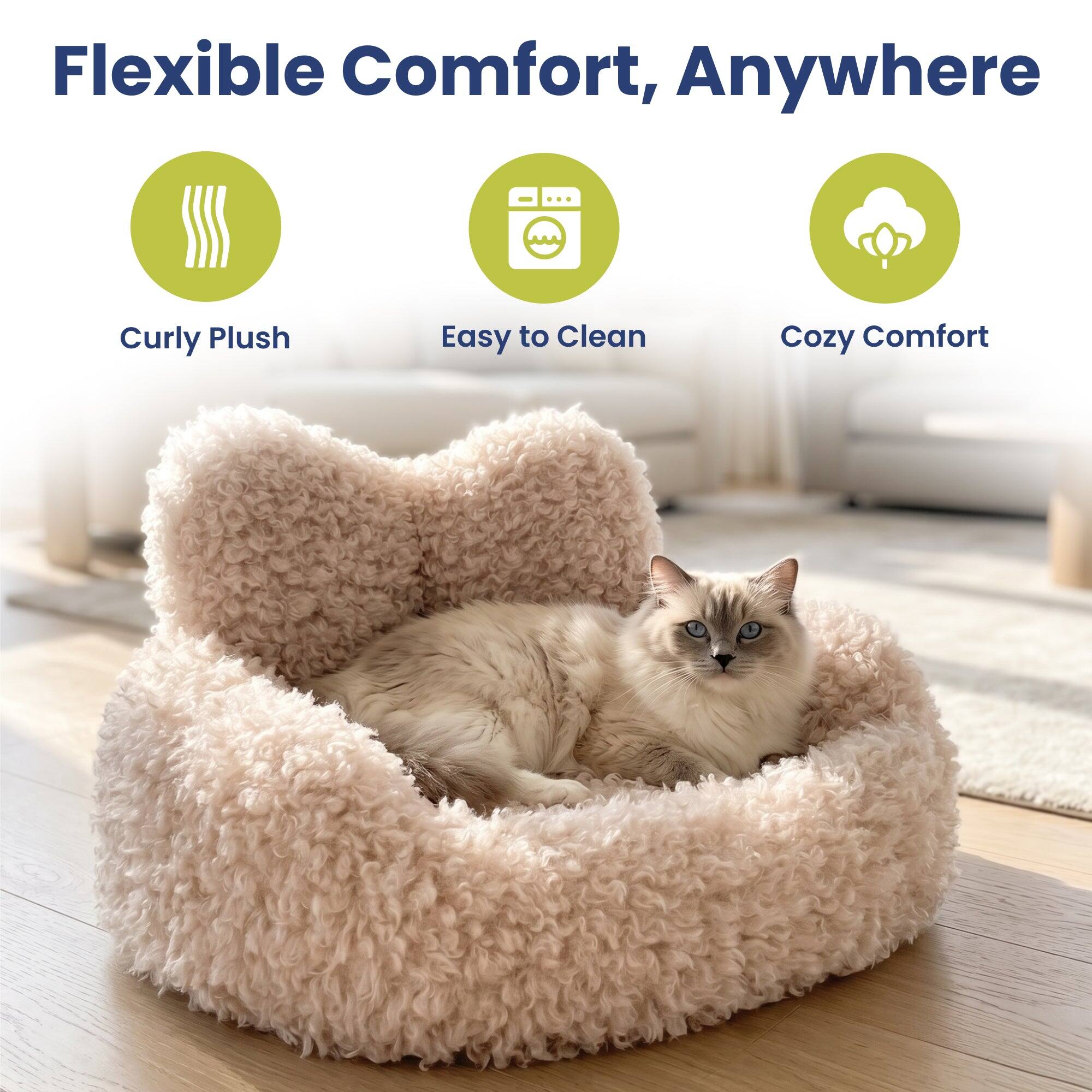 Flexible Comfort, Anywhere

- Curly Plush
- Easy to Clean
- Cozy Comfort