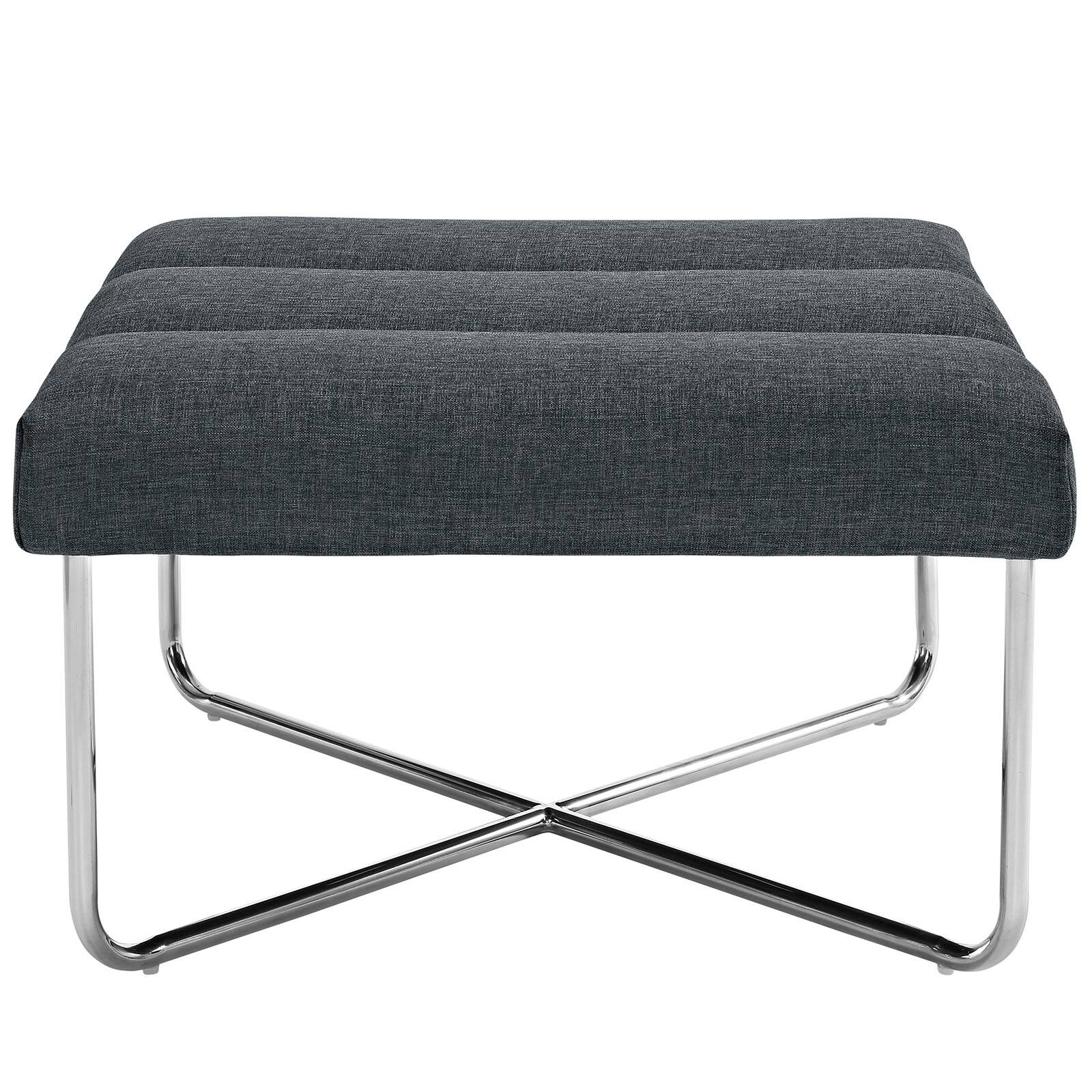 Back. Modway - Reach Upholstered Fabric Ottoman by Modway - EEI-2083-GRY.