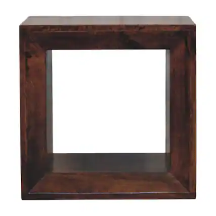Front. Artisan Furniture - Solis Open California Walnut Side Table - dark brown.