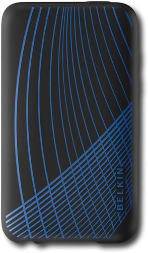 Back View: Belkin - Grip Case for 3rd-Generation Apple® iPod® touch - Blue
