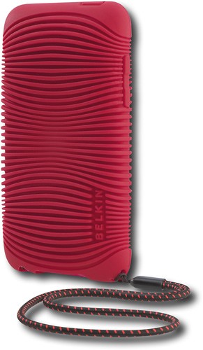 Belkin - Ergo Case with Hand Strap for 3rd-Generation Apple® iPod® touch - Red