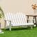 Alt View 1. Costway - Costway 2 Person Adirondack Chair Kid Solid Wood Loveseat Backrest Arm Rest Patio - White.