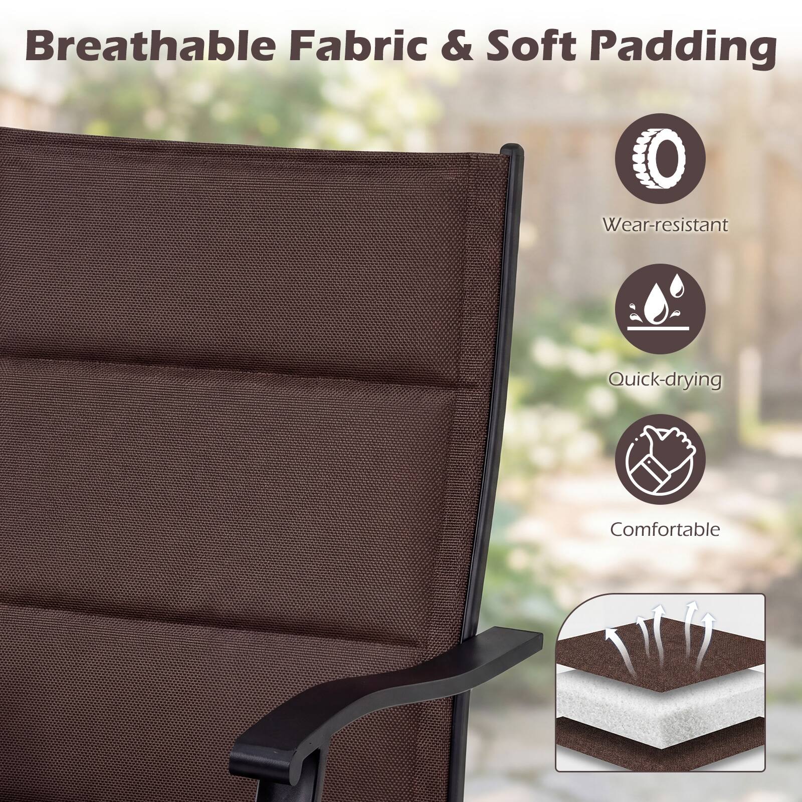 Breathable Fabric & Soft Padding

- Wear-resistant
- Quick-drying
- Comfortable