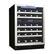 Front. Silhouette - 51-Bottle Wine Cooler - Stainless steel.