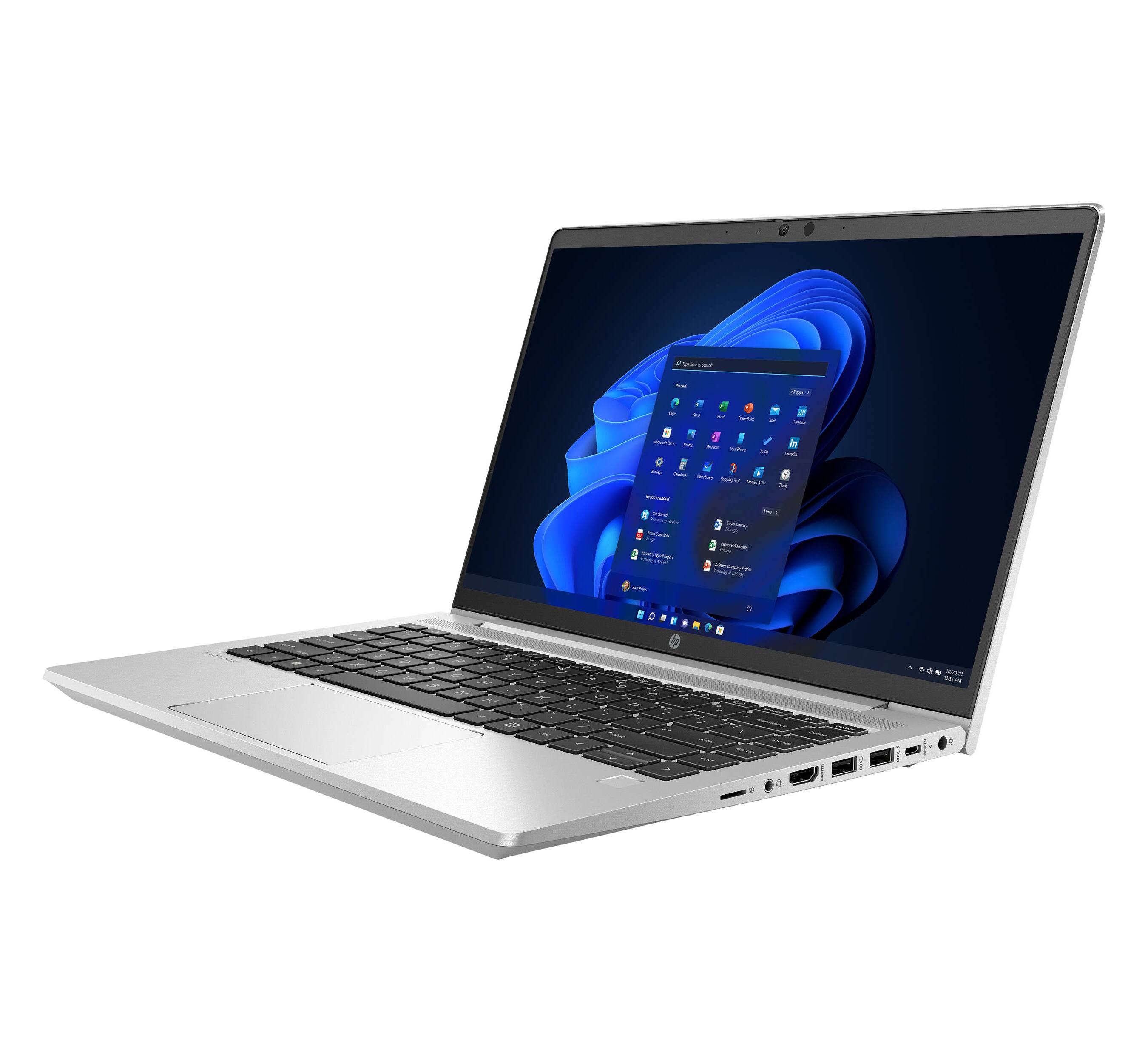 Angle. HP - HP ProBook 440 G8 Core i5-1135G7 2.4GHz, 16GB, 512GB SSD, 14inch HD, Windows 11 Pro (Refurbished) - Silver.