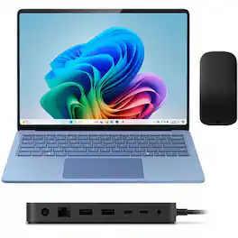 Surface Laptop Copilot+ PC + Microsoft Surface Thunderbolt 4 Dock + Microsoft Arc Mouse (Black) - Sapphire