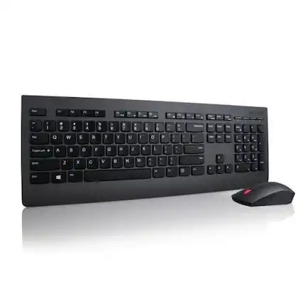 Front. Lenovo - Lenovo Professional Wireless Keyboard and Mouse Combo - US English - USB Wireless RF - Ambidextrous 5 Button Mouse - Inv - Unknown.