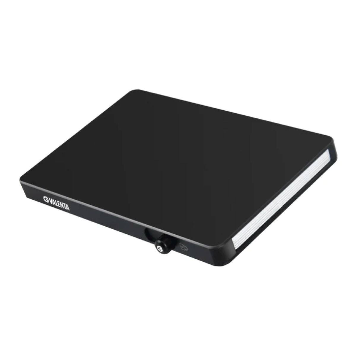 Left. Valenta - Cardprotector Aluminium Magsafe Black - Black.
