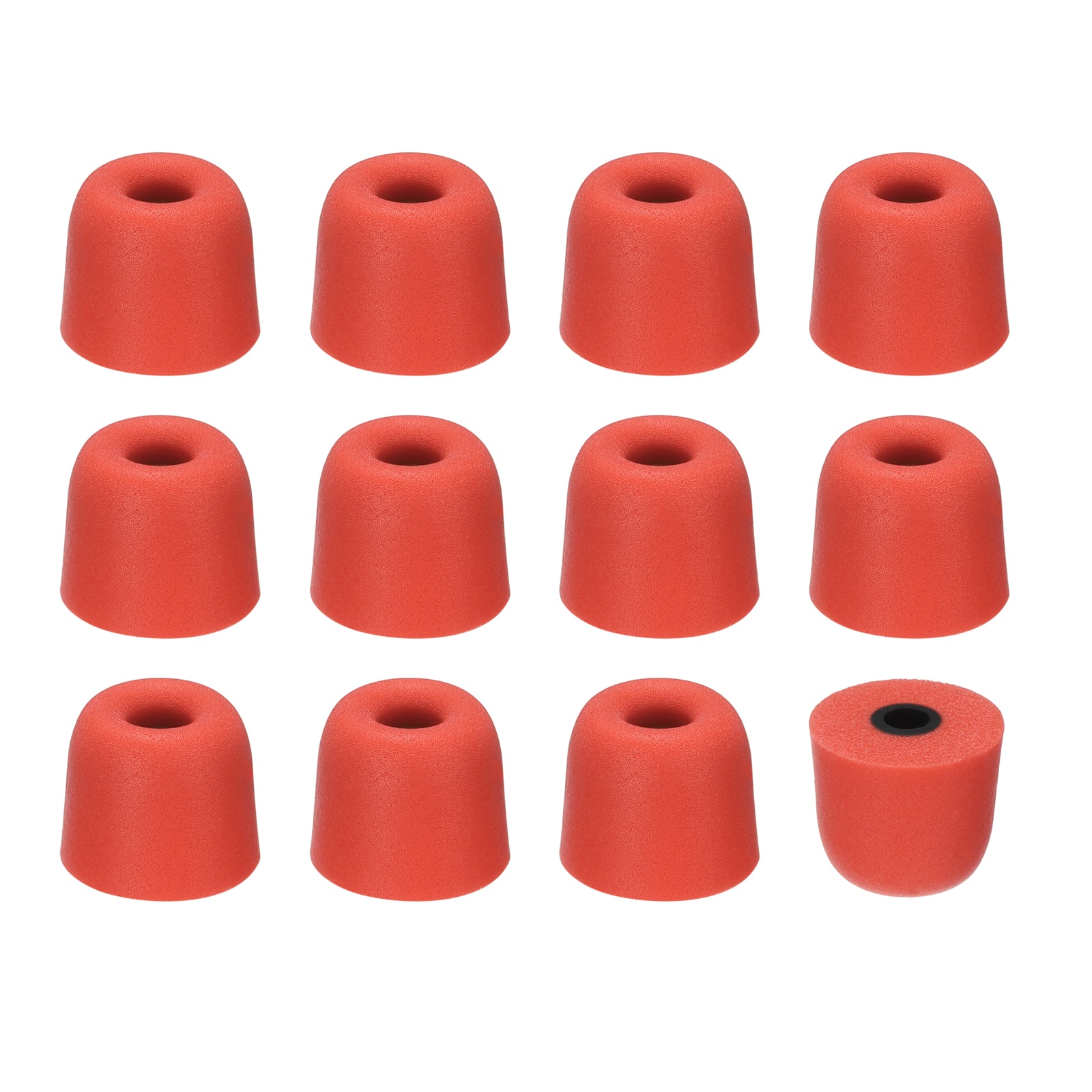 Unique Bargains - Memory Foam Earbud Tips (3mm/0.12"), 12pcs/6Pairs - Medium, Noise Isolation, Comfort & Secure Fit for Earphones - Red