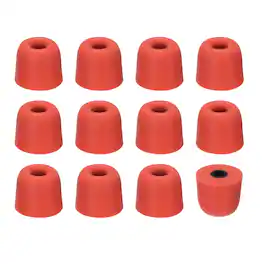 Unique Bargains - Memory Foam Earbud Tips (3mm/0.12"), 12pcs/6Pairs - Medium, Noise Isolation, Comfort & Secure Fit for Earphones - Red