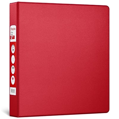 "Staples - 1 1/2"" 3-Ring Non-View Binder, D-Ring - Burgundy" price history on PriceWatchPro