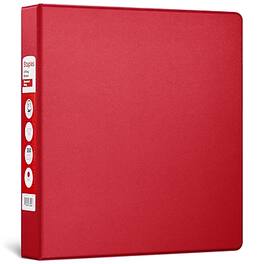 Staples - 1 1/2" 3-Ring Non-View Binder, D-Ring - Burgundy