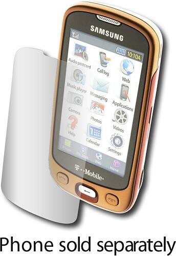 Angle Standard. ZAGG - InvisibleSHIELD Screen Protector for Samsung Highlight SGH-T749 Mobile Phones - Clear.