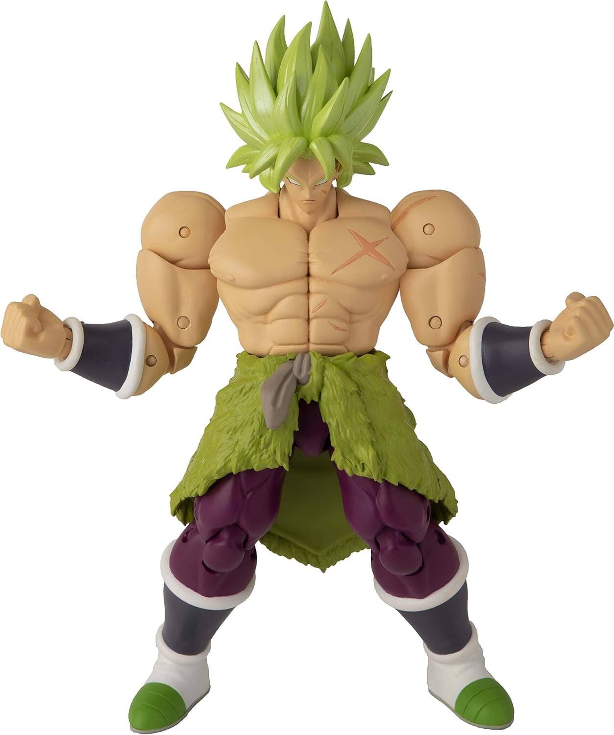 Left. BANDAI NAMCO Entertainment - Dragon Stars Series - Dragon Ball Super - Super Saiyan Broly (Dragon Ball Super Ver.), 6.5" Action Figure.