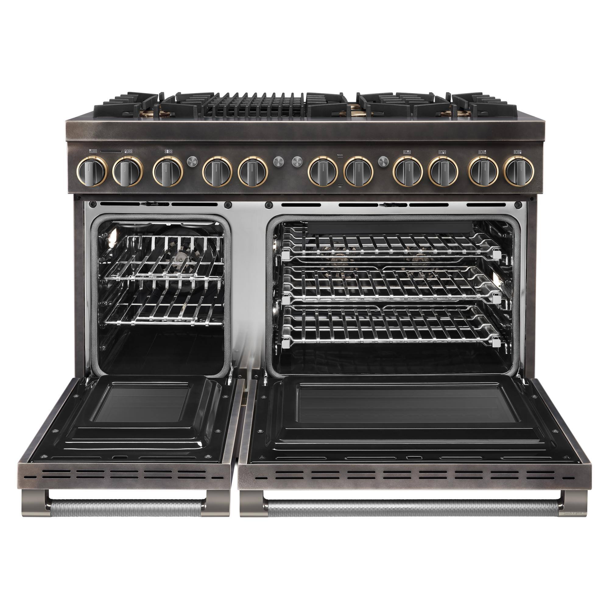 Alt View 1. JennAir - 6.3 Cu. Ft. Duel Fuel Range - Smoke.