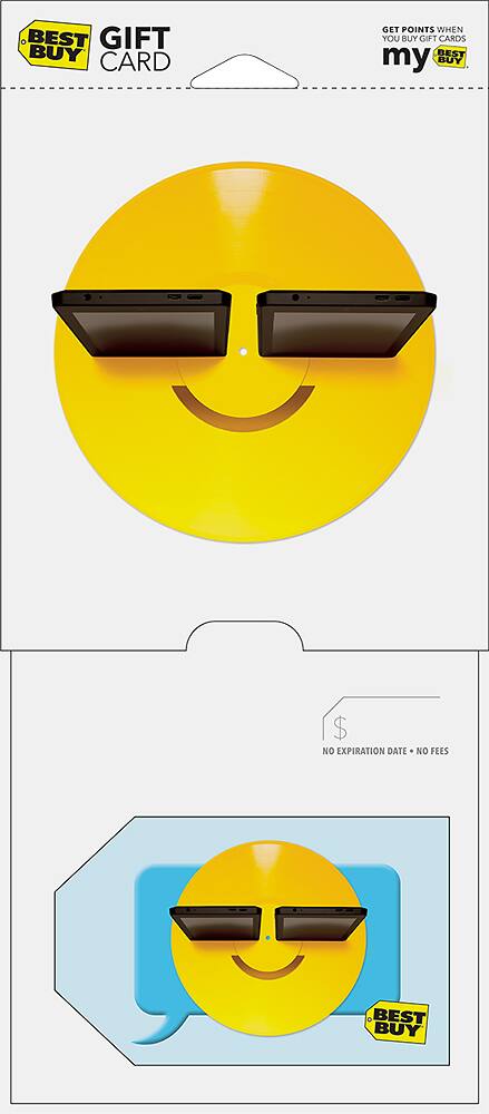 Front. Best Buy® - $100 Happy Emoji Gift Card.