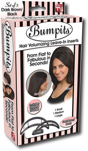 Best Buy: As Seen On TV Bumpits Hair Volumizing Inserts (3-Pack) Dark  Brown/Black BI041706
