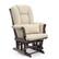 Alt View 12. Storkcraft - Tuscany Glider and Ottoman - Espresso/Beige.