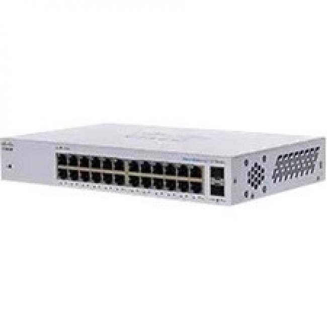 Front. Cisco Consumer Products - Cisco 110 CBS110-24T Ethernet Switch - 24 Ports - 2 Layer Supported - Modular - 2 SFP Slots - 16.34 W Power Consumption - Unknown.