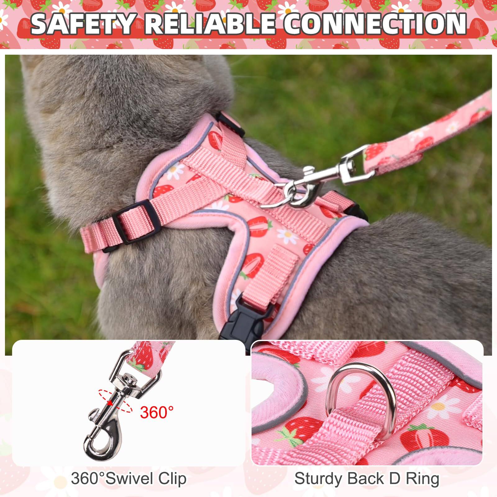 SAFETY RELIABLE CONNECTION

360° Swivel Clip

Sturdy Back D Ring