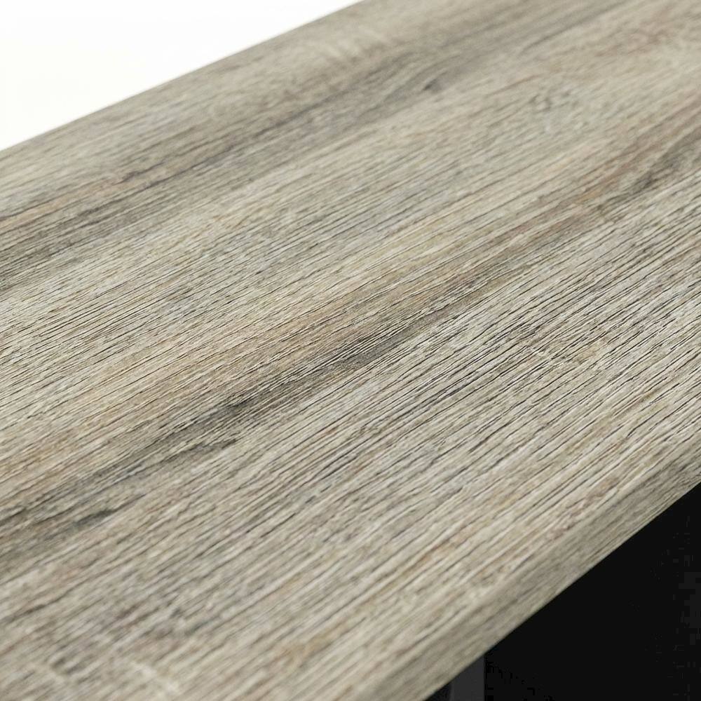 Alt View 1. FurniFact - Engineered Wood bookcase with rustic finish for living room or office use - French Oak.