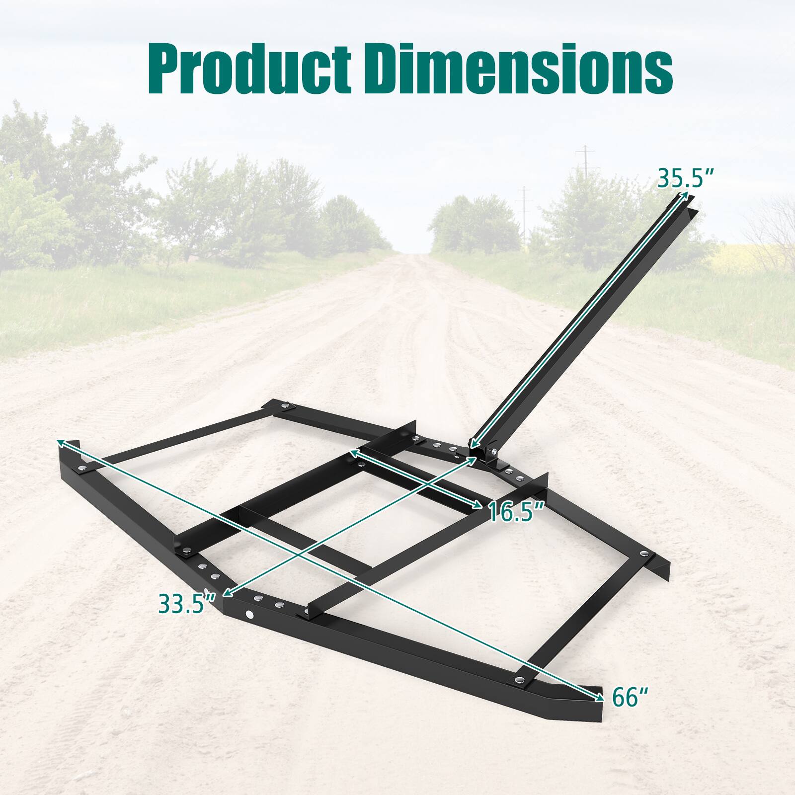 Product Dimensions: 35.5" x 16.5" x 33.5" x 66"