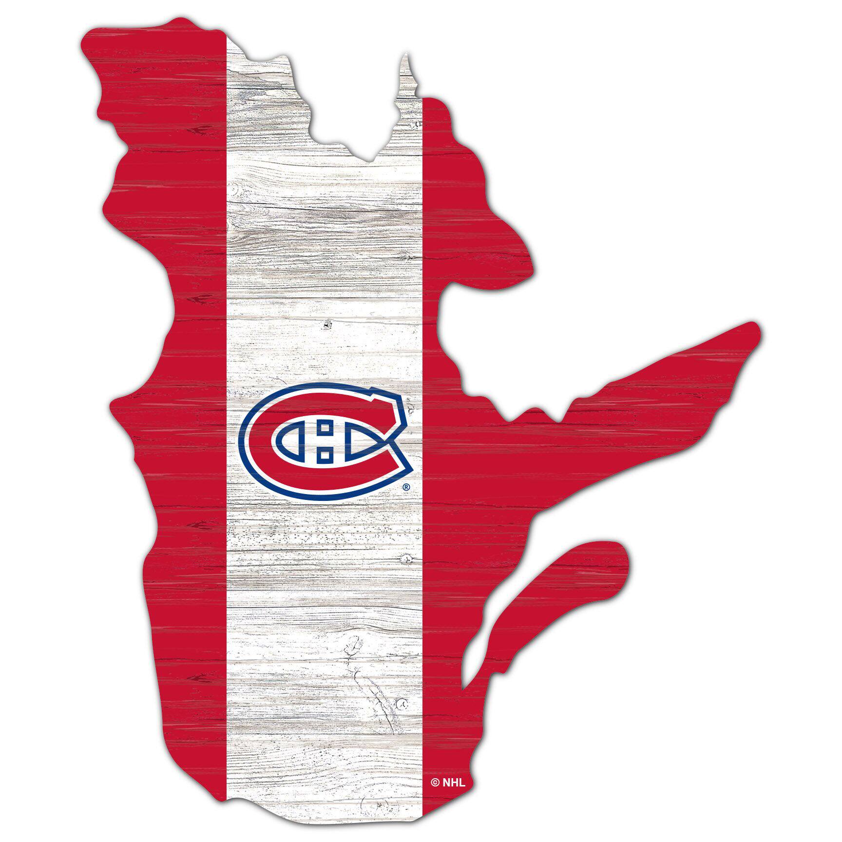 Montreal Canadiens 18'' x 18'' Flag Cutout Sign