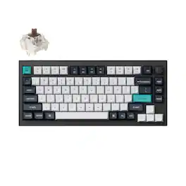 Keychron - Q1 Max 75% Full-Metal Wireless Mechanical Keyboard with QMK/VIA and PBT Keycaps - Black