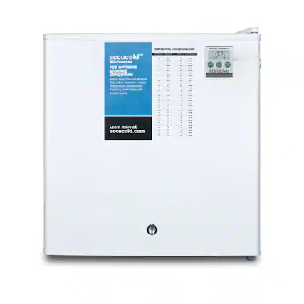 TEMPERATURE CONVERSION CHART
accucold™
All-Freezer
FOR OPTIMUM CONDITIONS
Always keep this unit at least 30% full to maintain a stable temperature environment. When storing small loads, add freezer packs, loads, etc.
Learn more at accucold.com
-19.7°C
-19.7°F
accucold™