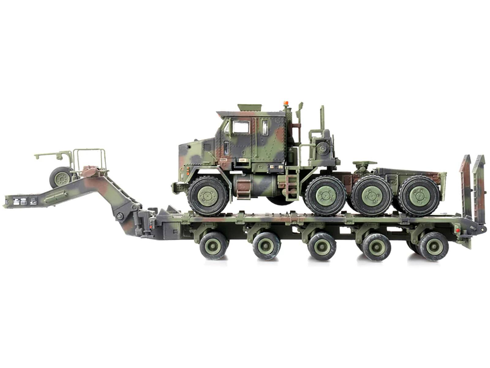 Alt View 5. Panzerkampf - M1070 Heavy Equipment Transporter Army Camouflage "Armor Premium" Series 1/72 Diecast Model by Panzerkampf.