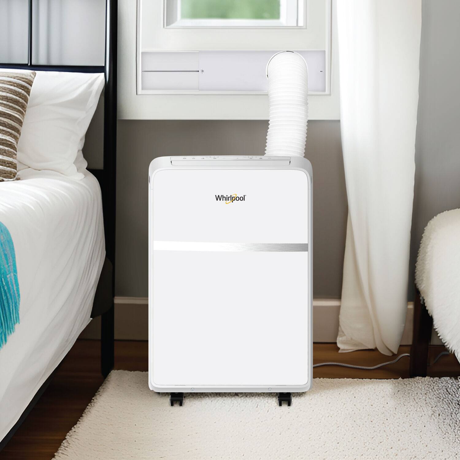 Alt View 16. Whirlpool - 200 Sq. Ft. 8,000 BTU Portable Air Conditioner - White.
