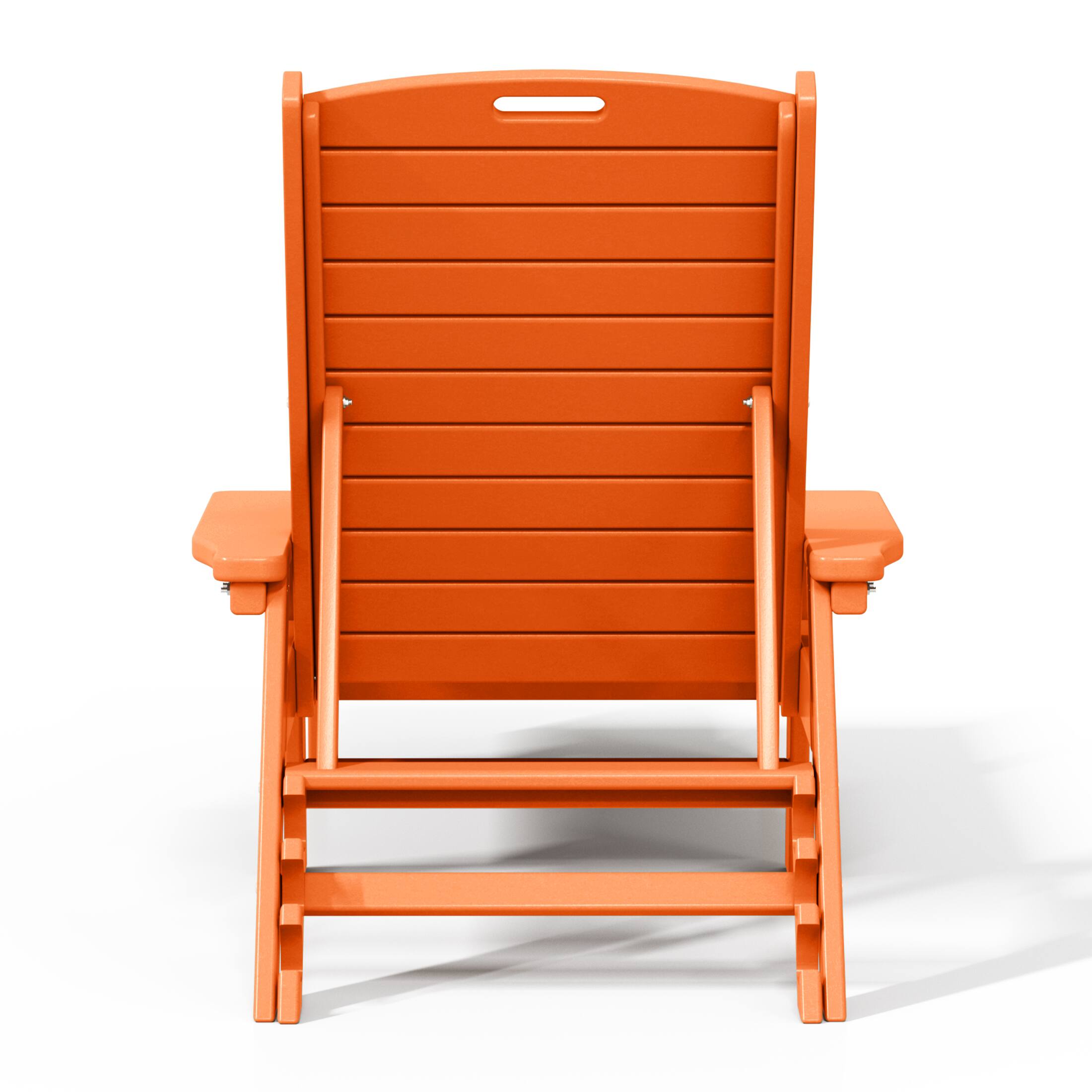 Alt View 1. WestinTrends - WestinTrends Malibu Poly Reclining Chaise Lounge - Orange.