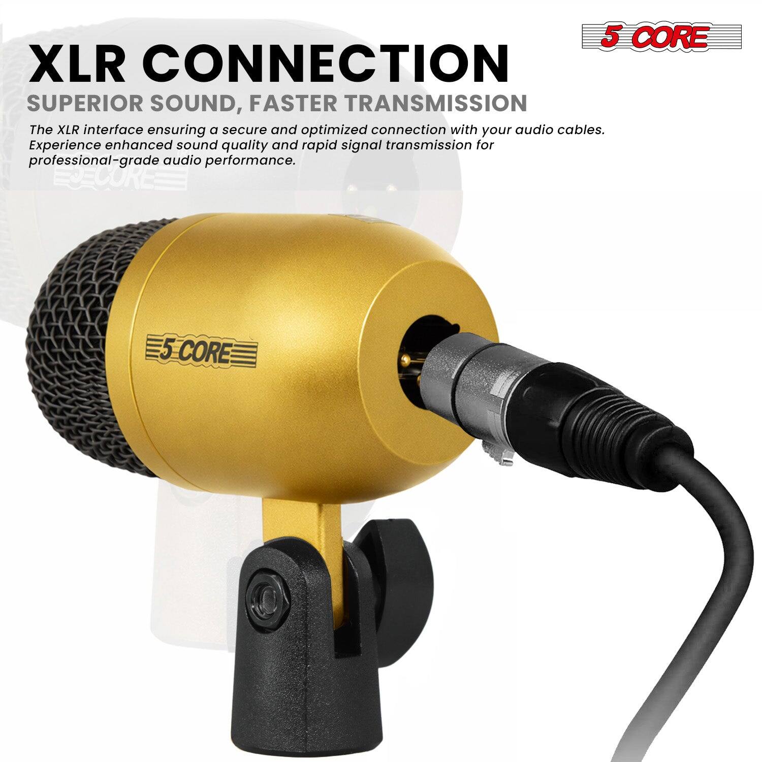5 CORE XLR CONNECTION SUPERIOR SOUND, FASTER TRANSMISSION

The XLR interface ensuring a secure and optimized connection with your audio cables. Experience enhanced sound quality and rapid signal transmission for professional-grade audio performance.

5 CORE