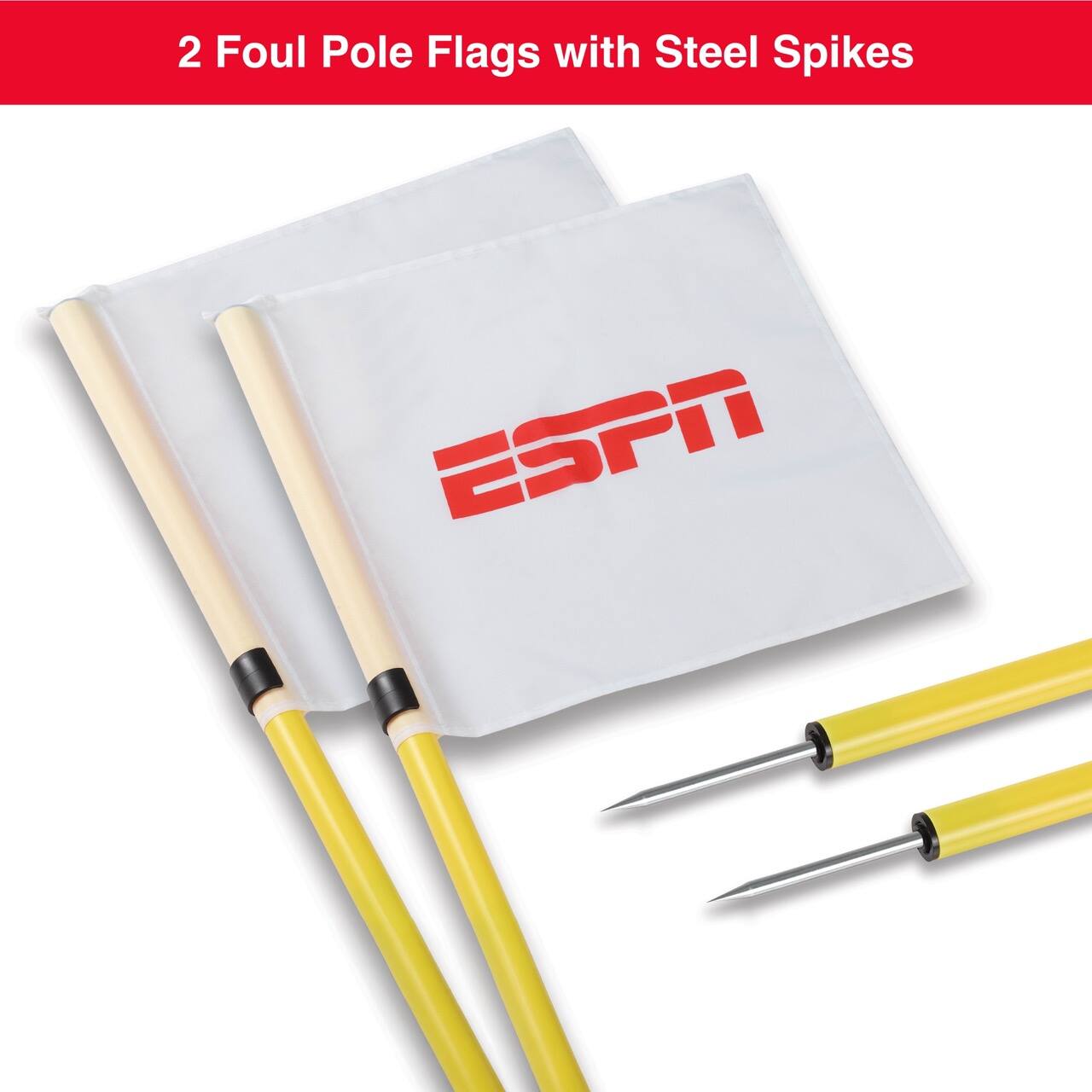 2 Foul Pole Flags with Steel Spikes

ESPN