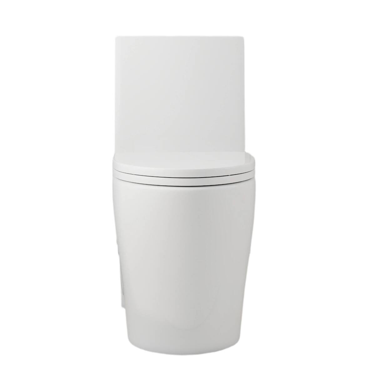 Alt View 7. Loheer - Loheer One Piece Dual Flush Toilet, Seventeen Inch ADA Comfort Height, Elongated Bowl - Gloss White.