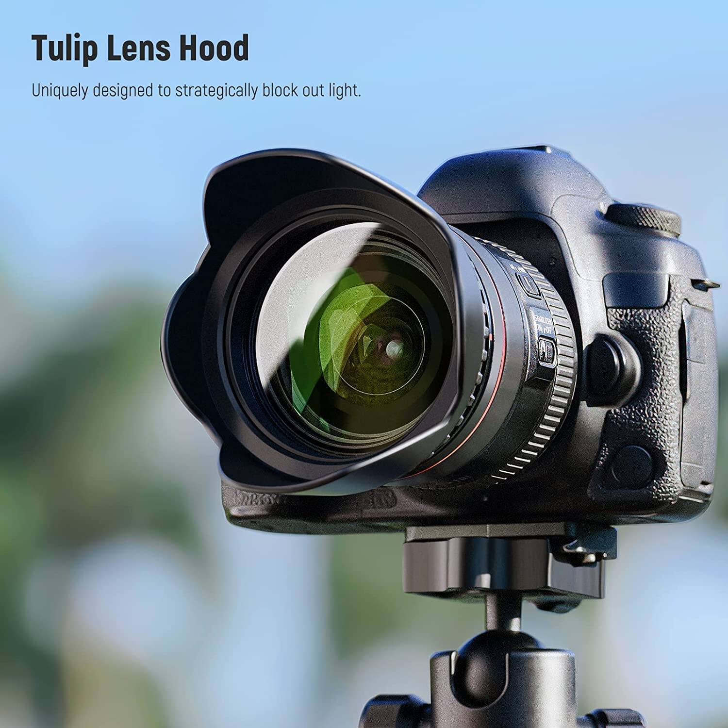 Tulip Lens Hood

Uniquely designed to strategically block out light.