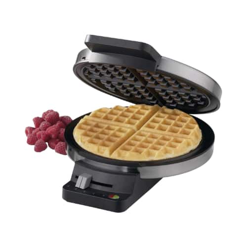 Cuisinart - WMR-CAP2 Classic Round Waffle Maker, 1250W, 5-Setting Browning Control, Brushed Stainless Steel - Silver
