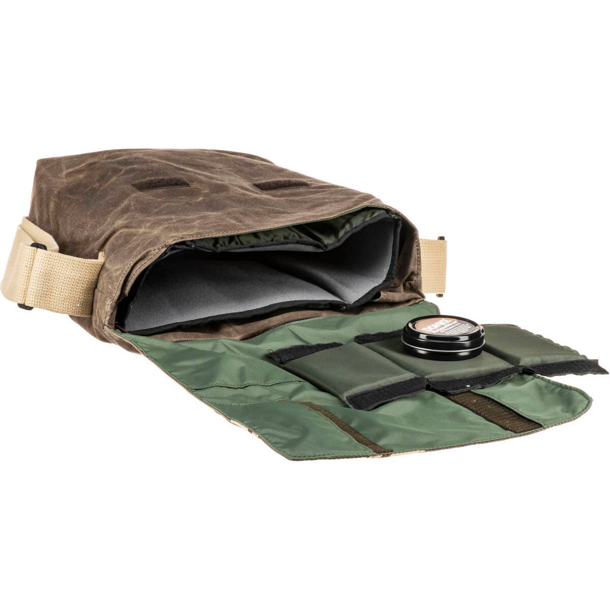 Alt View 3. Domke - Domke F-831 Small Photo Courier Bag, Brown RuggedWear.