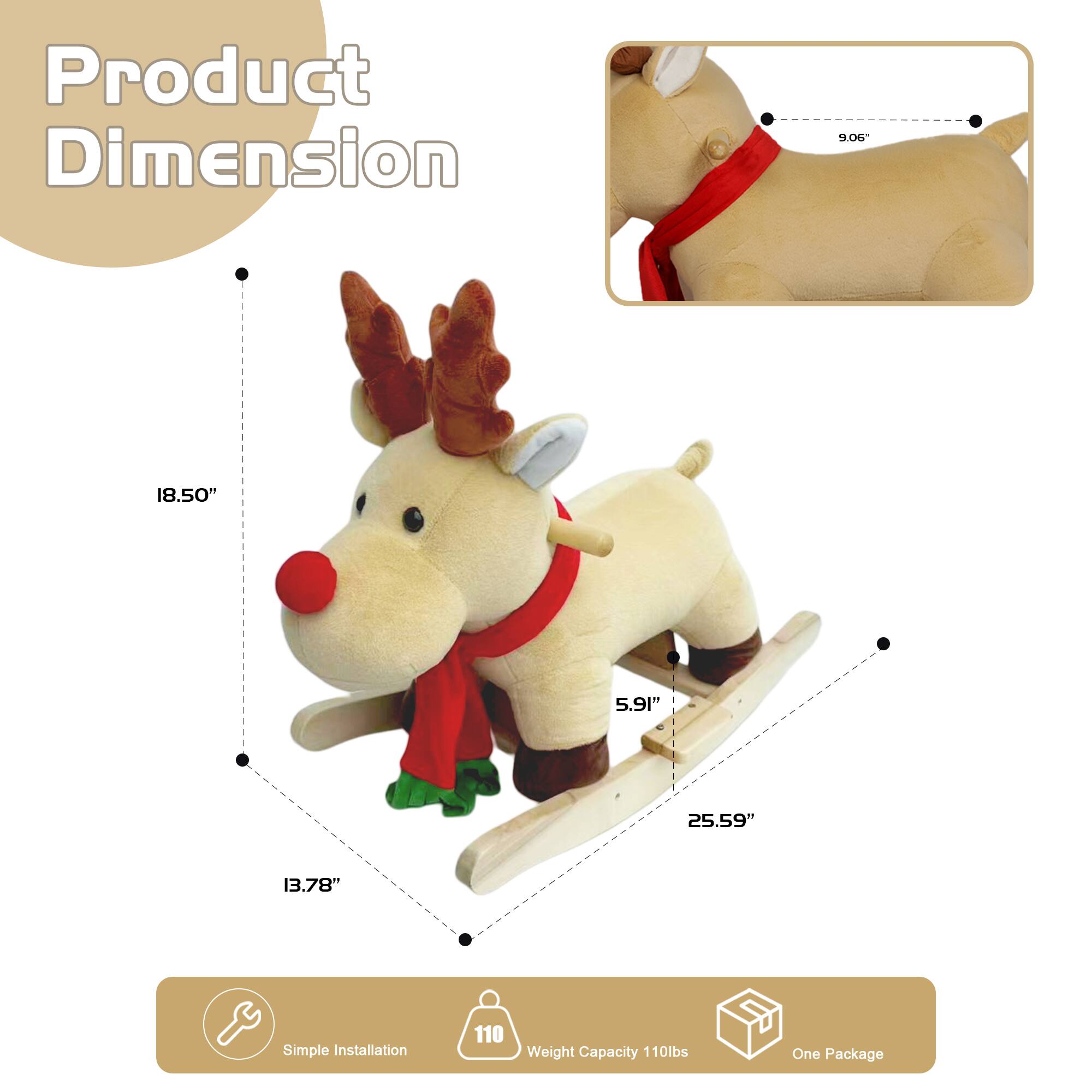 Product Dimension  
9.06" x 18.50" x 5.91" x 25.59" x 13.78"  

Simple Installation  
Weight Capacity 110lbs  
One Package