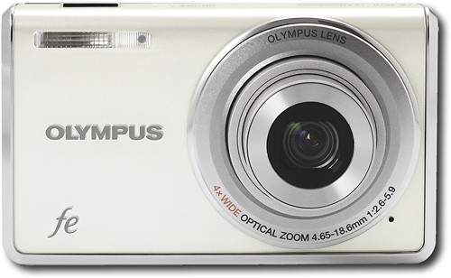 Best Buy: Olympus 12.0-Megapixel Digital Camera White FE-4010